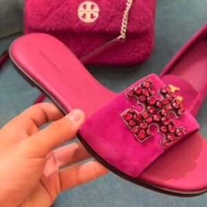 Tory Burch pink slides